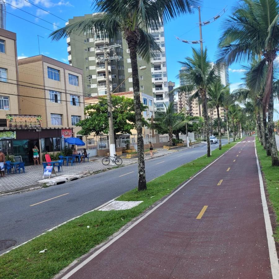Kitnet Frente Pro Mar Em Vila Caicara, Portaria 24 Hs E Wifi Praia Grande  Exterior foto
